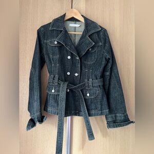 Belted jean jacket by Cache Cache (French brand), size S